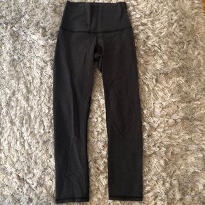 grey lulu lemon align crop leggings